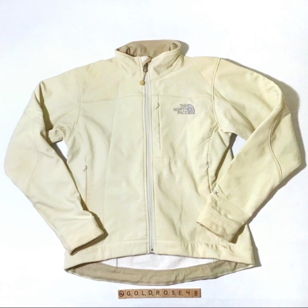 North Face Apex Bionic 2 soft shell ivory colored jacket